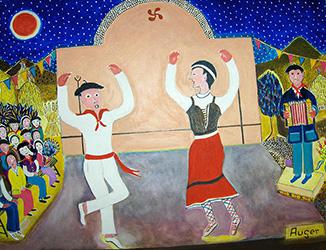 Les danseurs de fandango – huile sur toile – 61x46cm